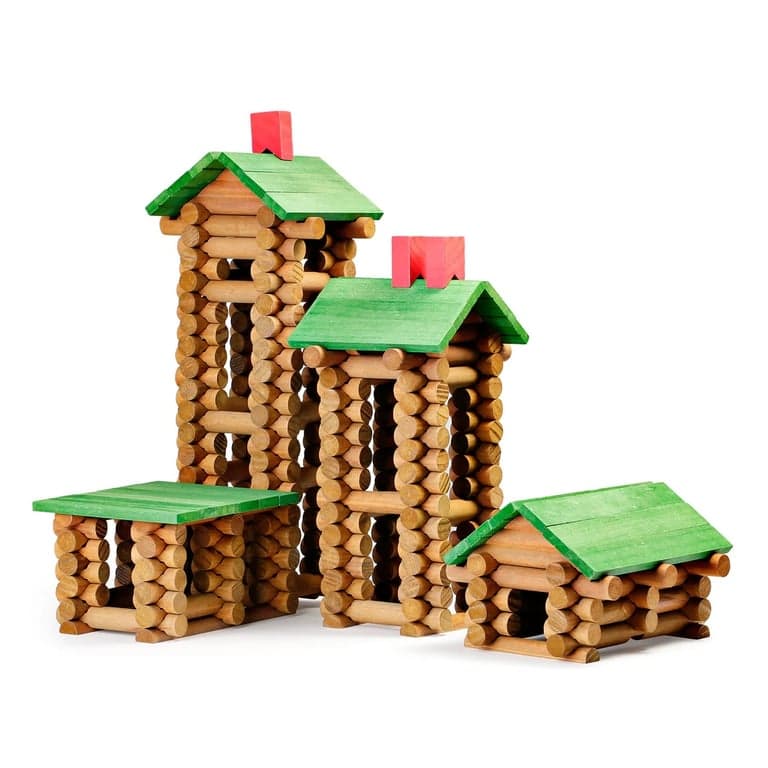 SainSmart Jr. Houten Blokhut Bouwset Speelgoed 450 Stuks
