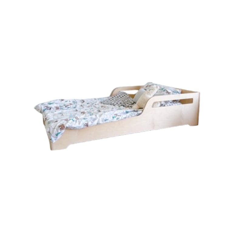 Magic of Wood Montessori Bed met Uitsparingen Ply King Single