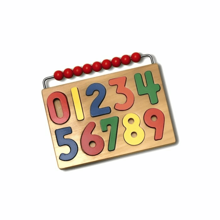 TAG Toys Watch Me Count! Montessori Wooden Number Puzzle
