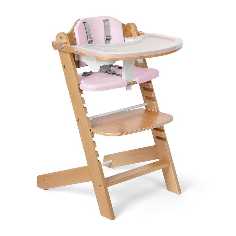 Cowiewie Houten Hoge Kinderstoel Roze