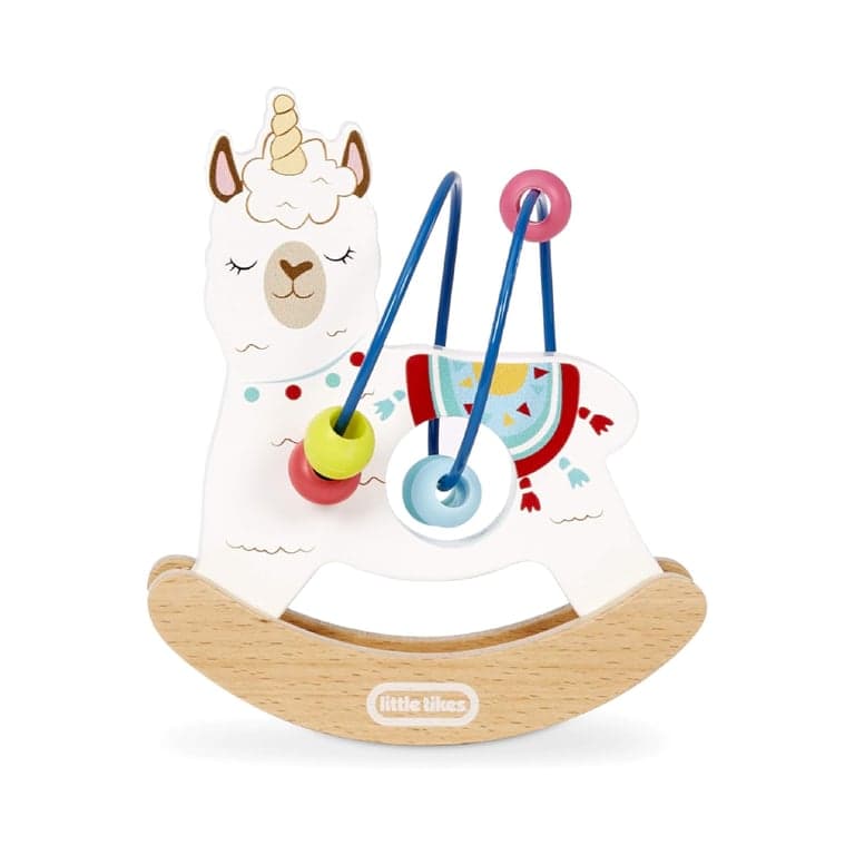 Little Tikes Wooden Critters Llama-Corn Busy Beads Maze