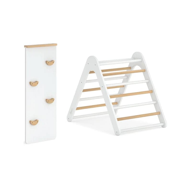 Boori Tidy Pikler Klimdriehoek & Helling 2-Delige set Gerst en Amandel