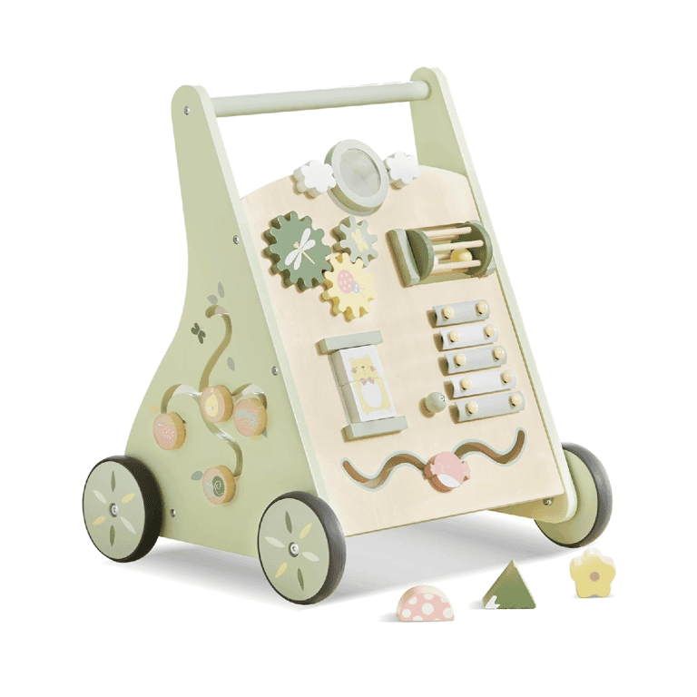 Beright Houten Baby Activiteiten Loopwagen Groen