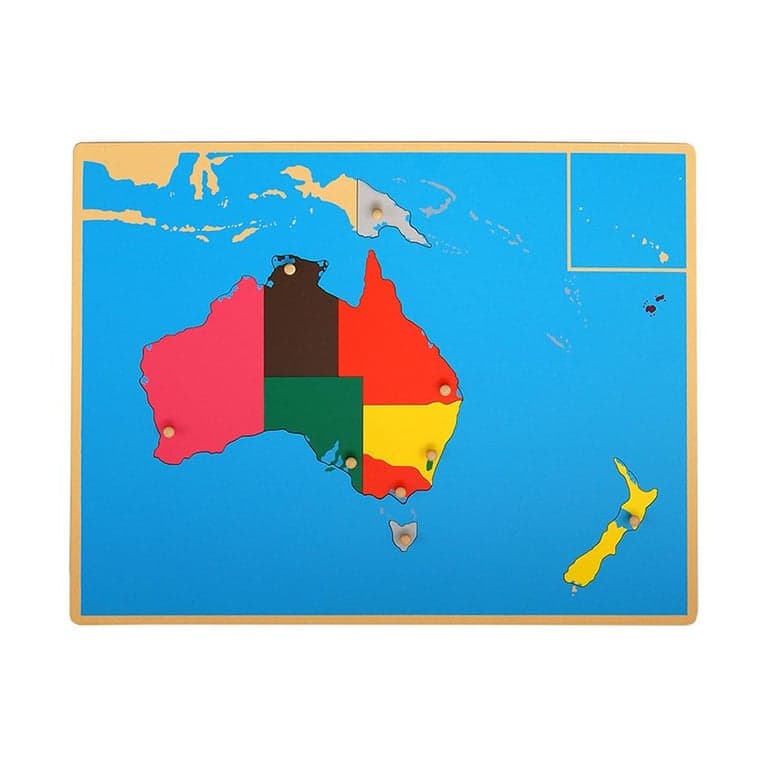 Kid Advance Montessori Puzzel Kaart van Australië