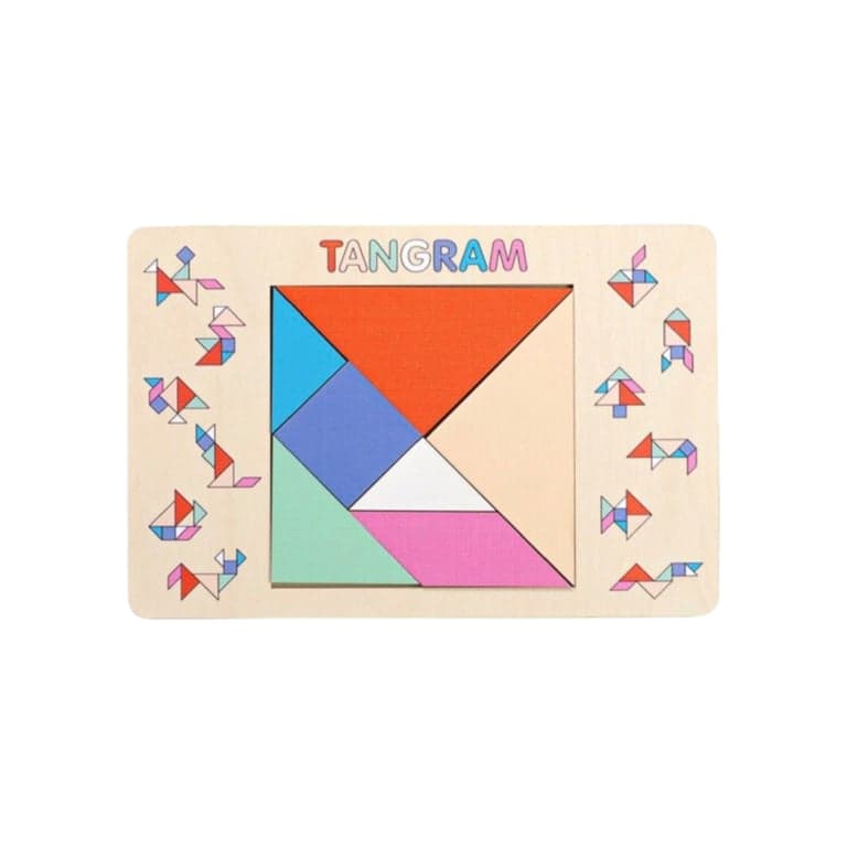 Fistik Puzzels Tangram Puzzel Pastel Klein Tangram Alleen