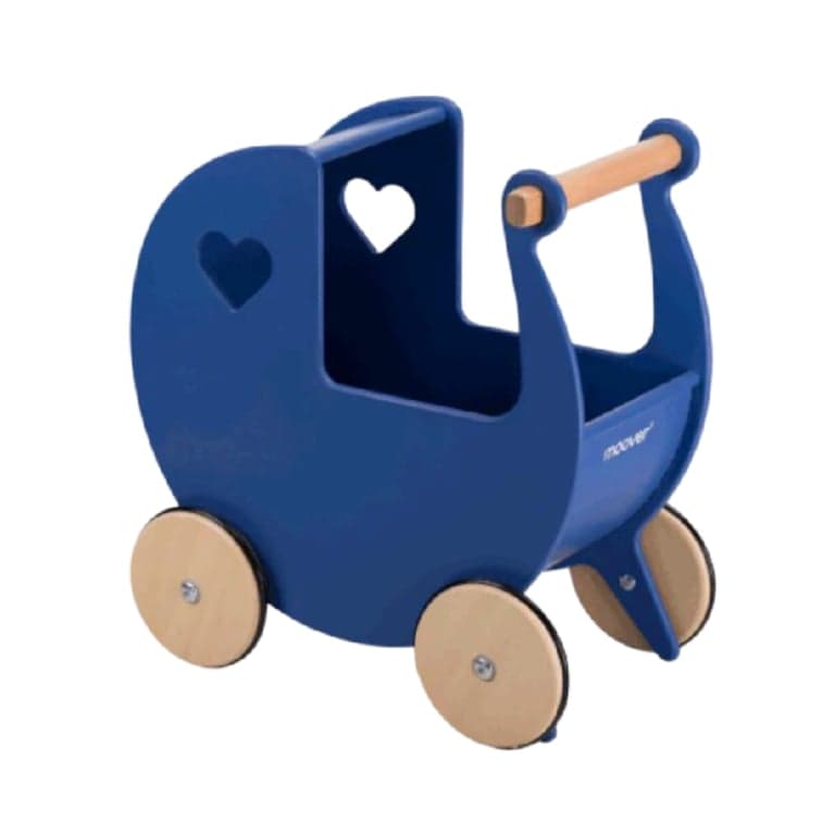 Moover Walker Traditionele Poppenwagen Marineblauw (Voor Ervaren Wandelaars 18+ Maanden)