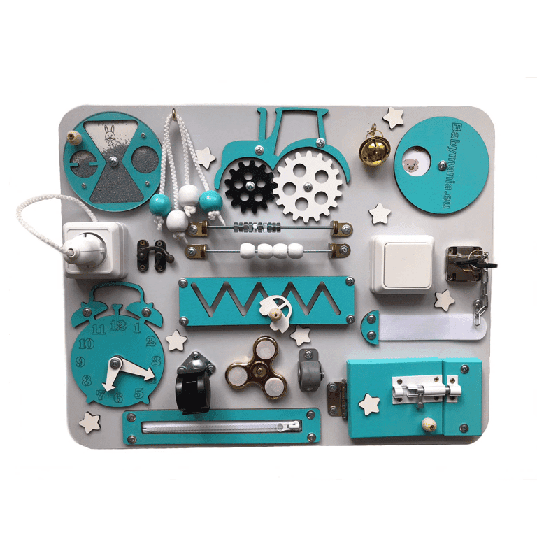 BabyMania Blauw Activiteitenbord