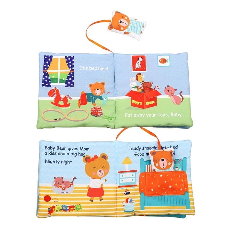 Bebe Mondo Kreukel Linnen Boeken Goedenacht Teddybeer (Engelstalig)