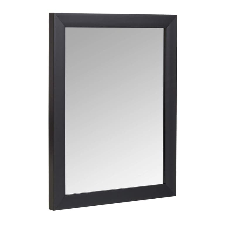 Amazon Basics Rechthoekige Wandspiegel 40,6 x 50,8 cm Standaardrand Zwart
