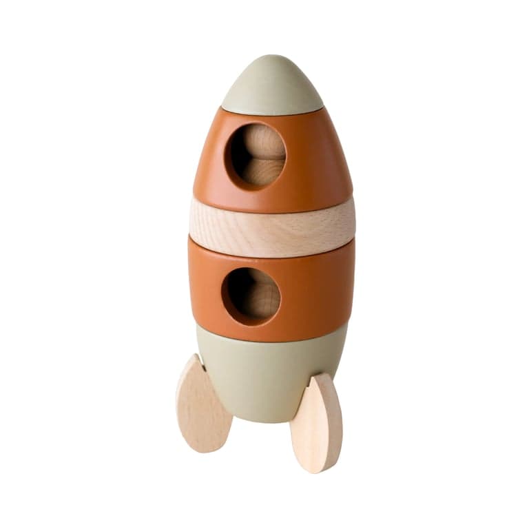 Playroom Collective Wooden Stacking Rocket
