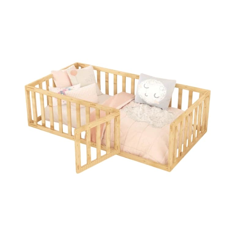Harriet Bee Fanelle Tweelingmaat Houten Vloerbed