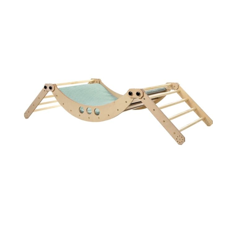 Luula Klimdriehoek & Schommelset Albero Mintgroen Matras