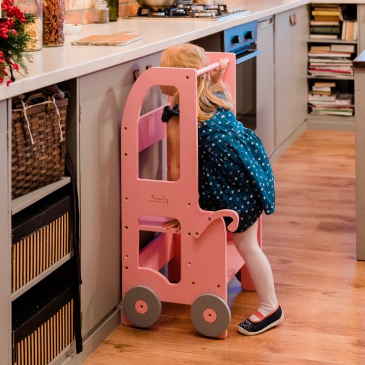 Family SCL Verstelbare Trolley Leertoren Roze