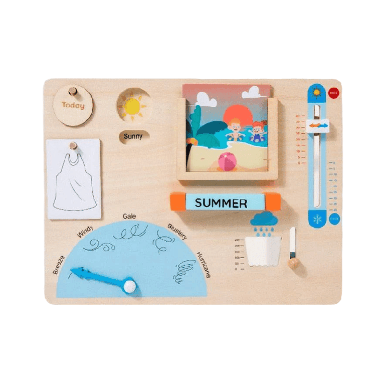 Oliver & Company Montessori Speelgoed Weer Activiteitenbord