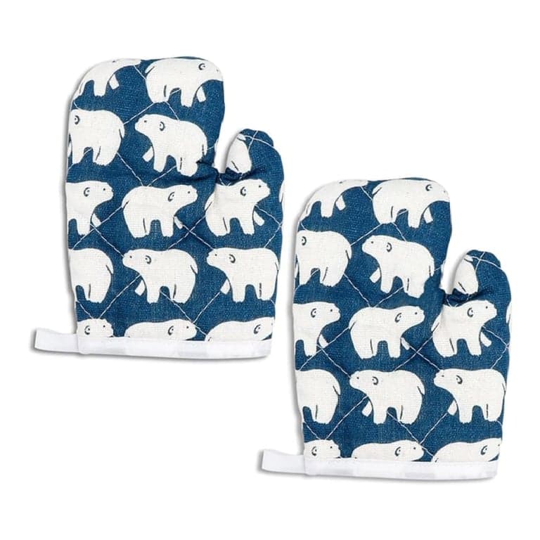 DoerDo 2 Set Kinder Ovenwanten voor Kinderen Poolbeer