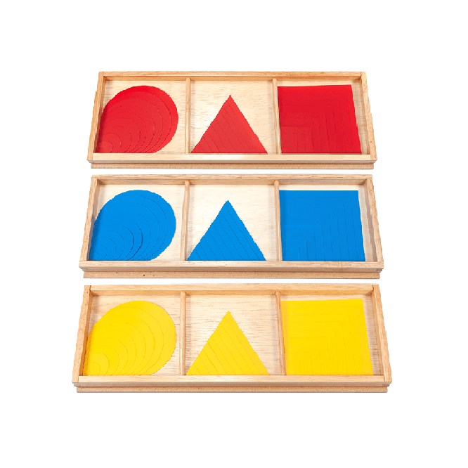Alison's Montessori Cirkels, Vierkanten en Driehoeken