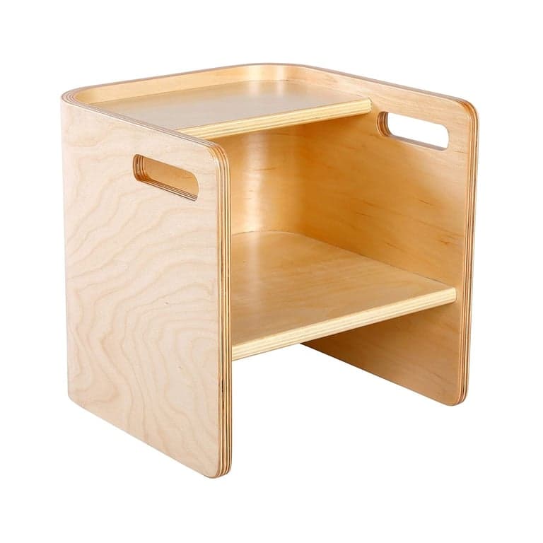 ECR4Kids Bentwood Multifunctionele Kubusstoel Naturel