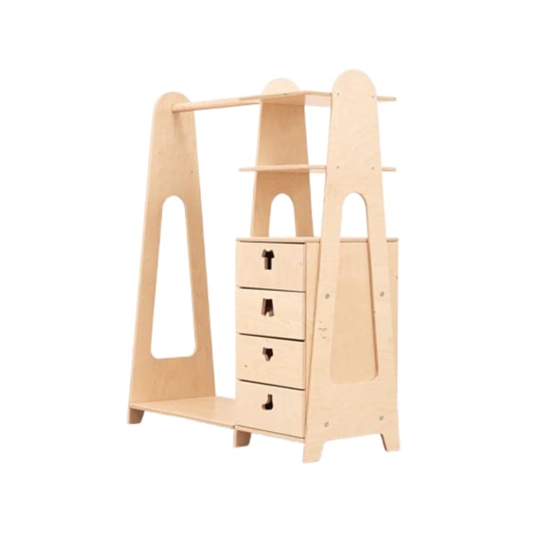 Wood and Hearts Montessori Kledingkast Massief