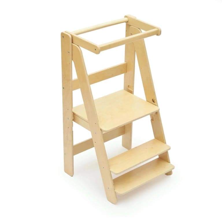 Busy Kids Opvouwbare Leertoren Gelakt