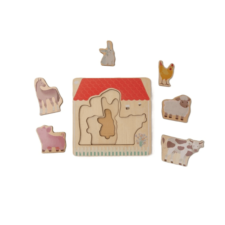 Elis Design Laagjespuzzel Boerderijdieren