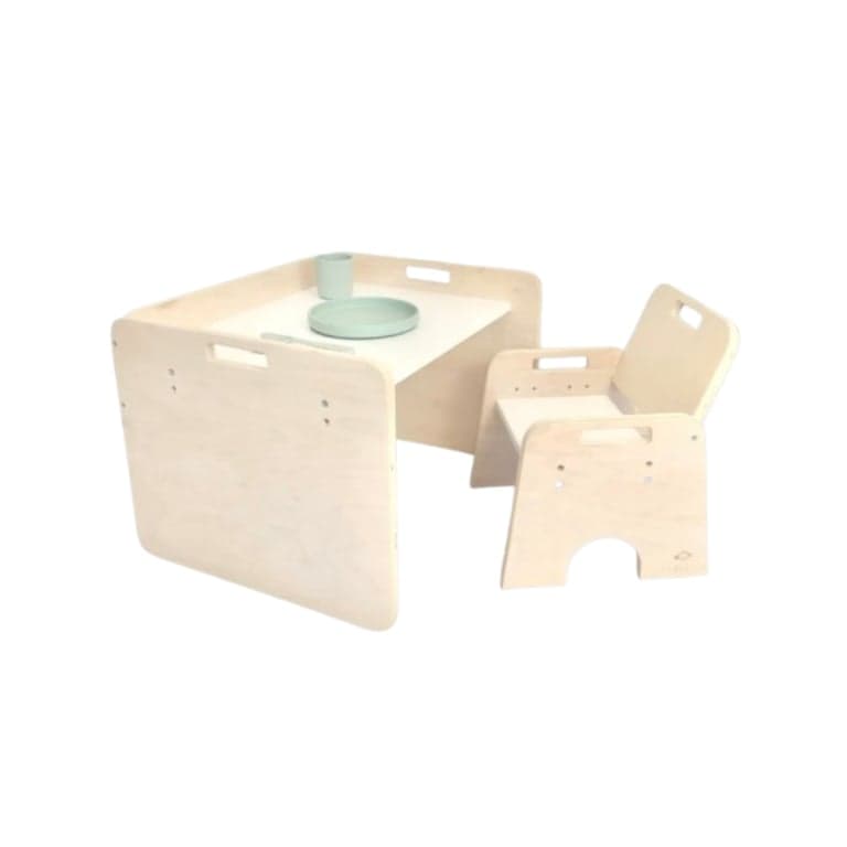 Sapiens Child Tafel en Stoel Set Papaya Berk