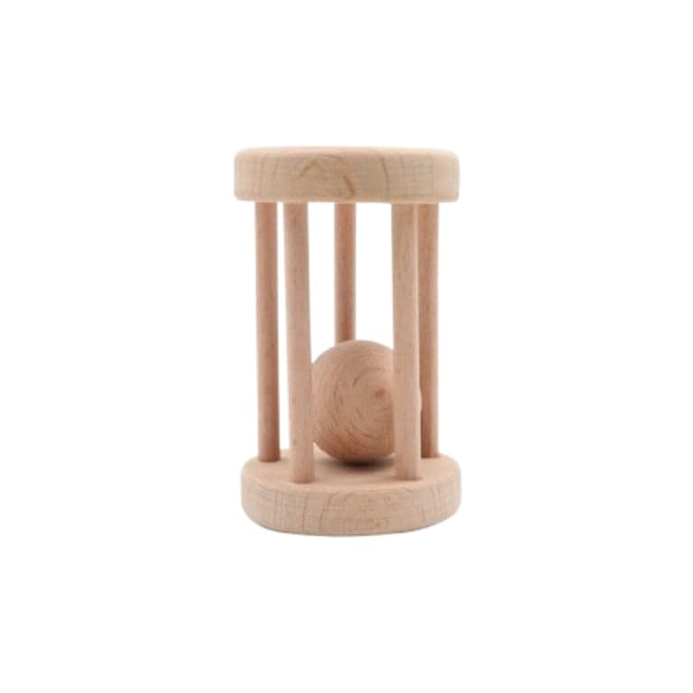 Akasia Wood Art Kleine Bal Cilinder