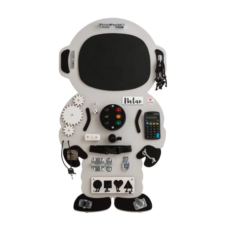 Foxy Family Jan de Astronaut Activiteitenbord Met Naam Vrijstaand