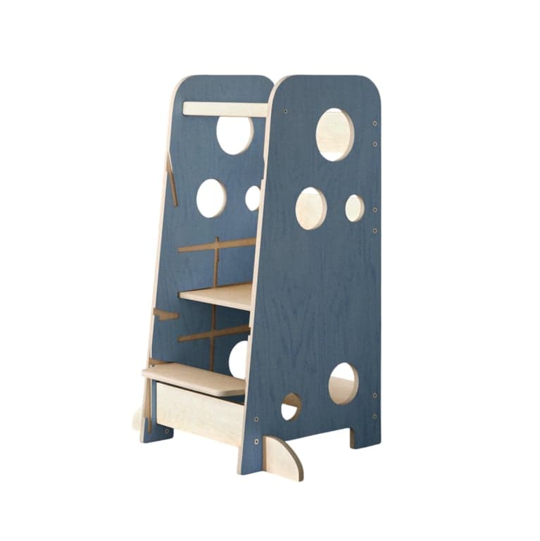 Busy Kids Meegroeiende peutertoren 3-in-1 XL Blauw