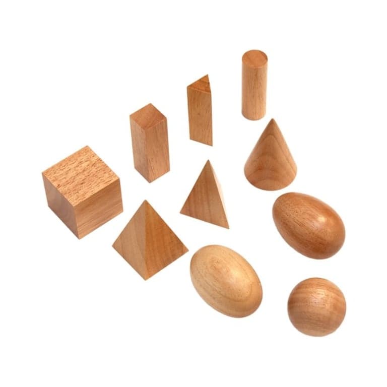 Alison's Montessori Natuurlijke Geometrische Lichamen