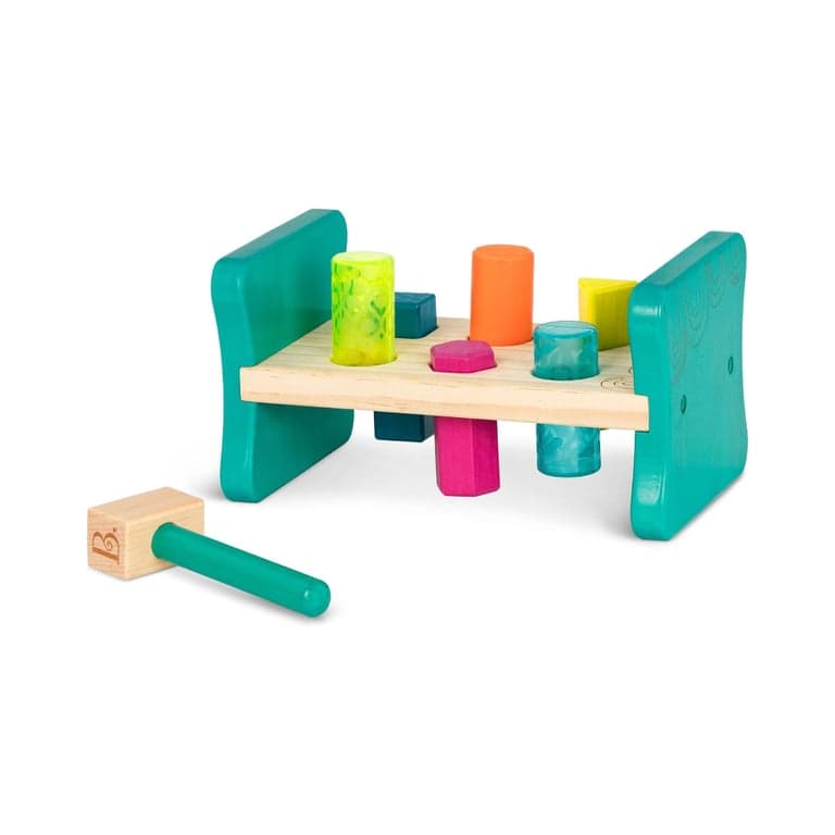 B. Toys Kleurrijke Hamerbank