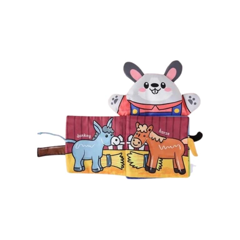 Clever Toys Box Baby Linnen Boeken Boerderij