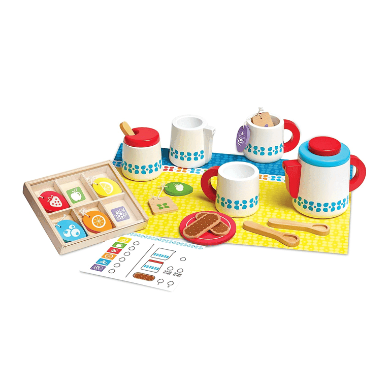 Melissa & Doug 22-Delig Serveren Houten Theeset