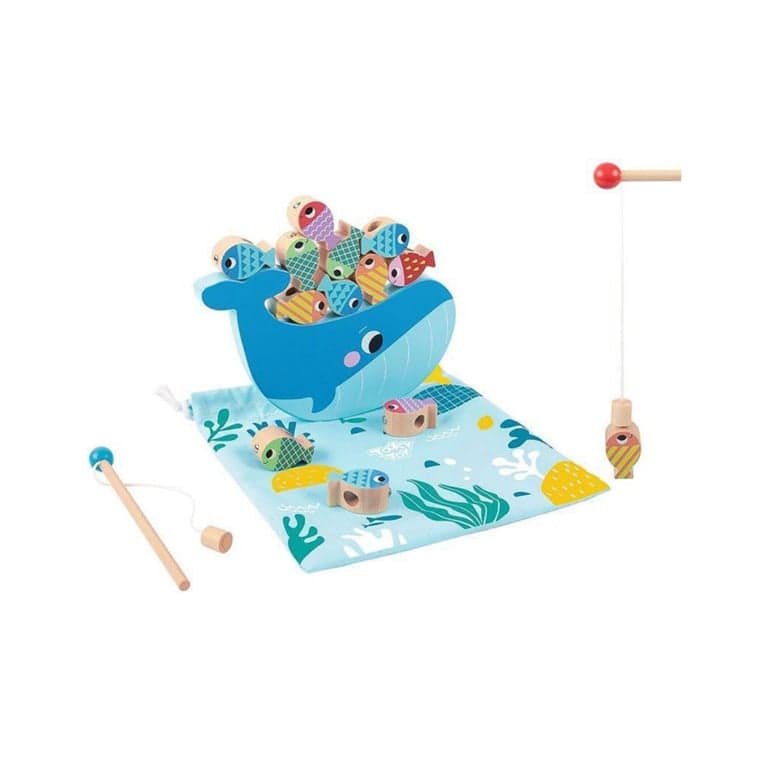 Tooky Toy Balansstapelaar Walvis