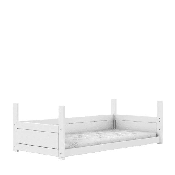 LIFETIME Kidsroom Uitklapbaar Eenpersoons Kinderbed Wit Deluxe