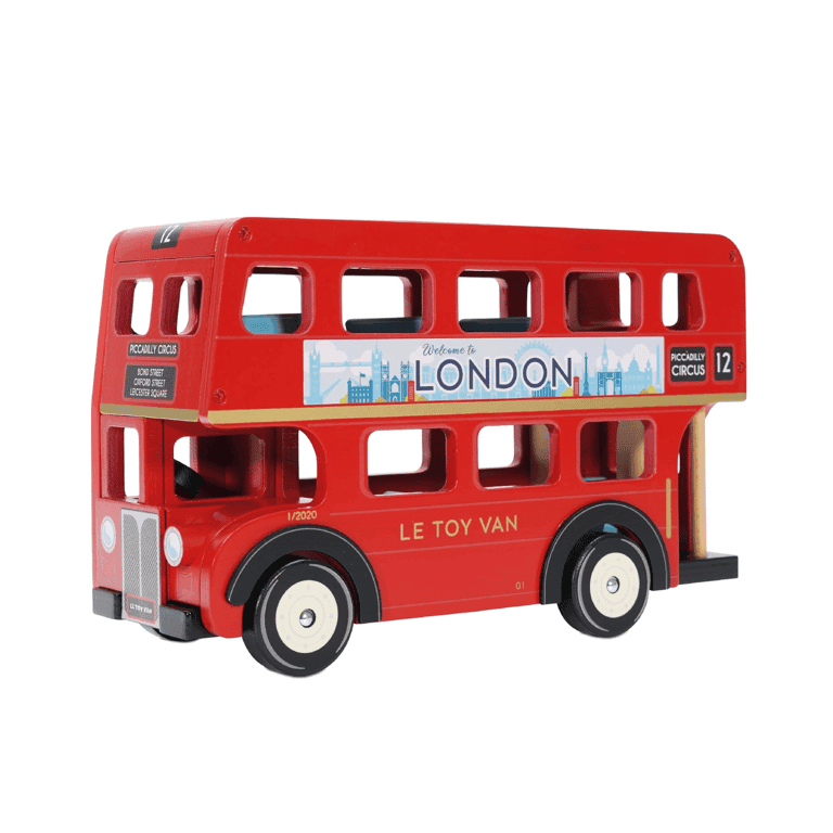 Le Toy Van Houten Speelgoed Rode Londen Dubbeldekker Bus