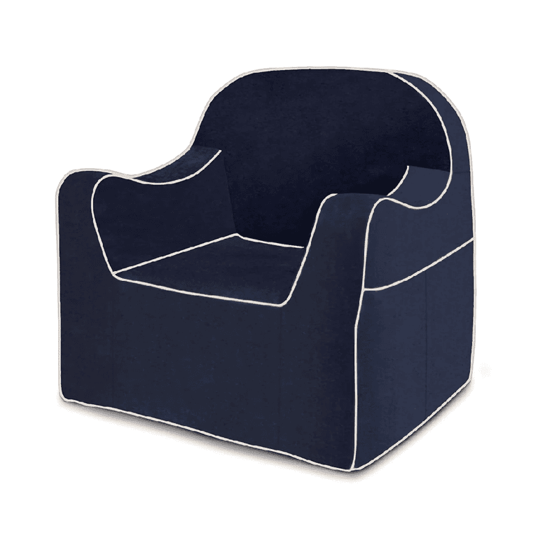 P'kolino Kinderleesstoel Marineblauw met Witte Biezen