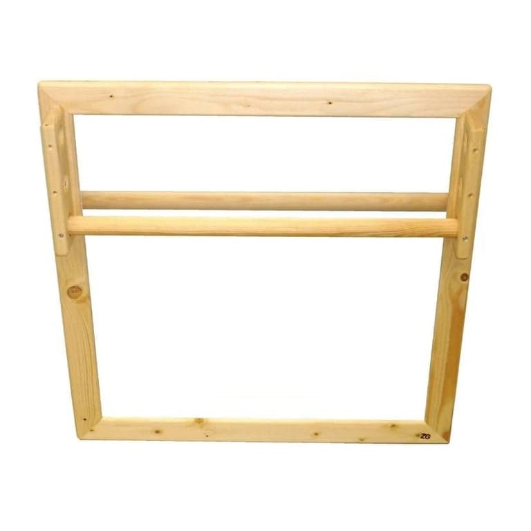 ZG Jouets Bois Montessori Vierkante Spiegel met Optrekstang 80 x 80 cm