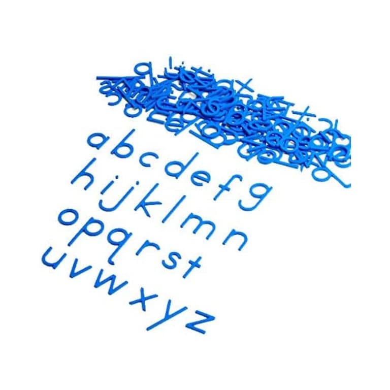 Montessori Outlet Print Beweegbaar Alfabet Blauw Medium