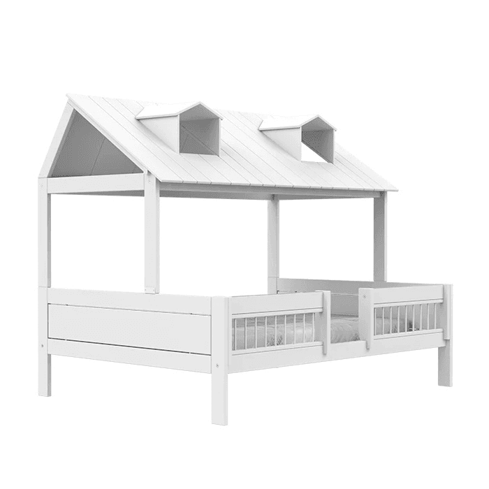 LIFETIME Kidsroom Strandhuisje Bed 140 x 200 cm Wit Deluxe