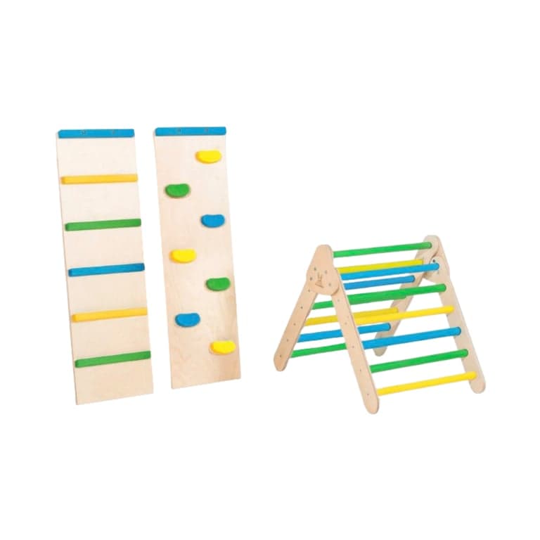 Bunny Hopkins Pikler Driehoek Betoverde Weide Mini Met Ladder en Klimwand