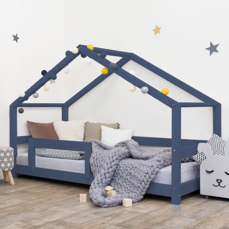 Benlemi Huisbed Lucky met Stevige Reling Marineblauw 190 x 90