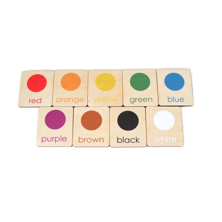 Heir+Loom Kids Houten Montessori Flitskaarten Kleuren Leren
