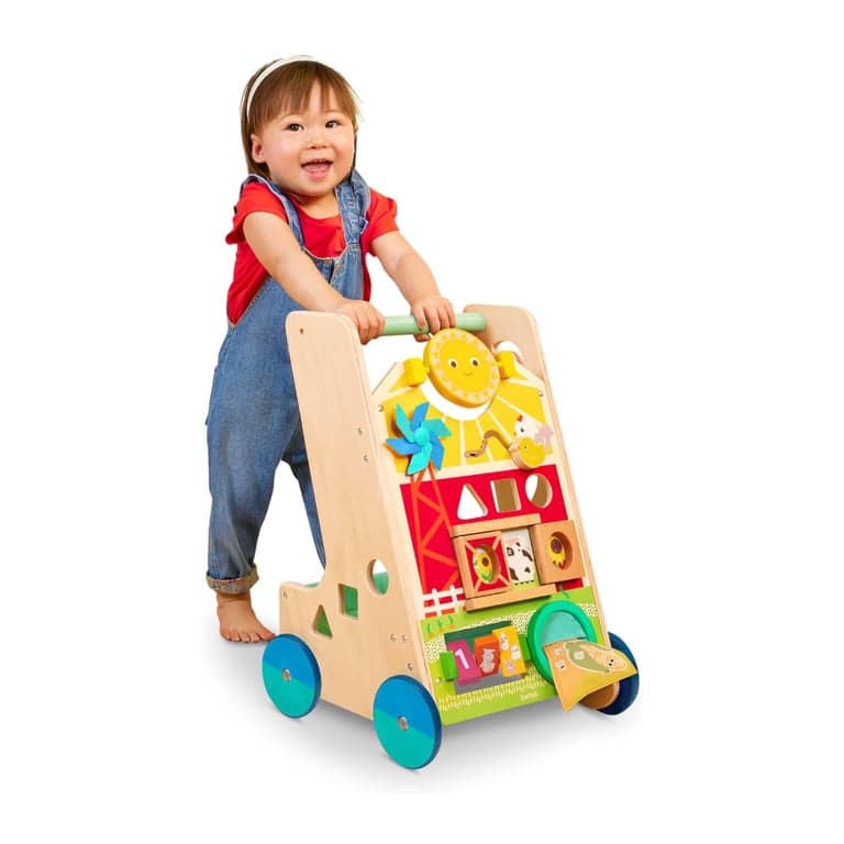 Battat Houten Activiteiten Loopwagen met 9 Activiteiten