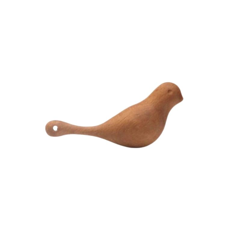 PoppyBabyCo Organisch Houten Rammelaar Speelgoed Duif