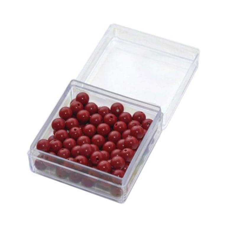 Montessori Outlet 100 Rode Kralen Met Plastic Doosje