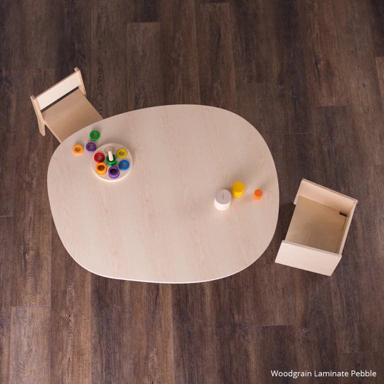 Sprout Kids Petra Tafel Peeble Houtnerf Laminaat 63,5 cm