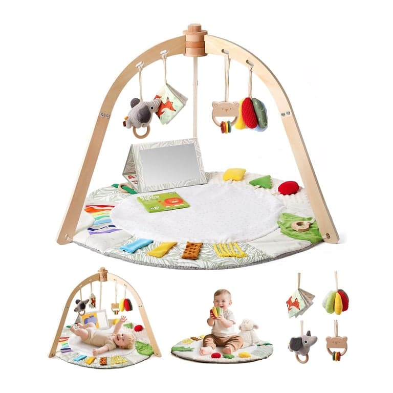 Promise Babe Houten Baby Speelgym & Speelkleed Voor Buiktijd