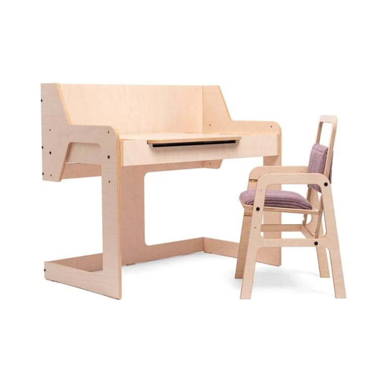 Luula Verstelbare Kinderen Montessori Tafel en Stoel Set Kanon Roze