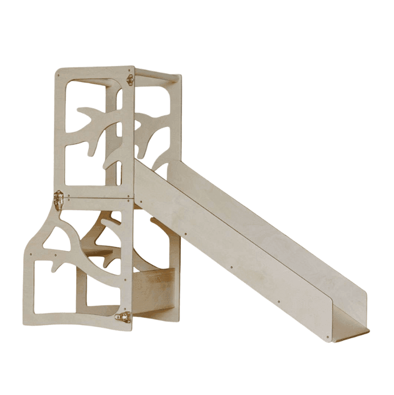 Weco 3-in-1 Keukentoren met Boomdesign en Glijbaan Transparant