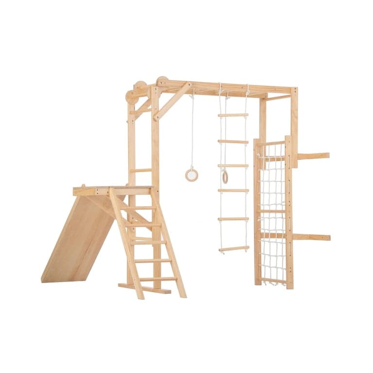 Avenlur Grove 8-in-1 Jungle Gym Speelset Natuurlijk Hout